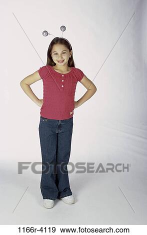 people, girl, child, jeans, brunette, indoors, character View Large Photo Image Stock Photo - people, girl, child, jeans, brunette, indoors, character. Fotosearch