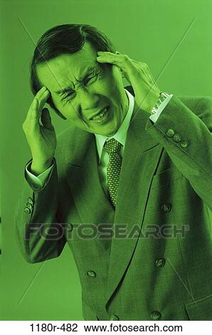 people, green, headache, Asian, senior, pressure View Large Photo Image Stock Image - people, green, headache, Asian, senior, pressure. Fotosearch