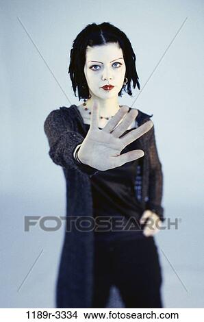 people, hand, gesturing, Gothic, piercing, gesture View Large Photo Image Picture - people, hand, gesturing, Gothic, piercing, gesture. Fotosearch