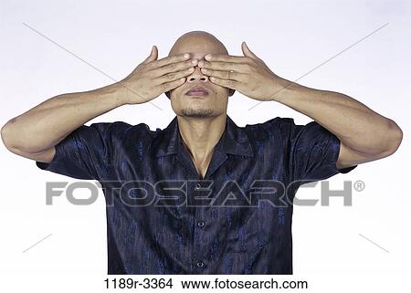 people, hands, eyes, covering, blind, indoors View Large Photo Image Picture - people, hands, eyes, covering, blind, indoors. Fotosearch