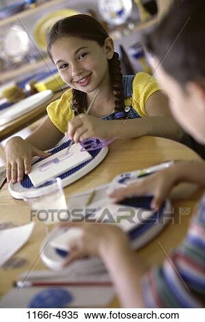 people, painting, girl, children, paint, brunette View Large Photo Image Stock Photography - people, painting, girl, children, paint, brunette. Fotosearch