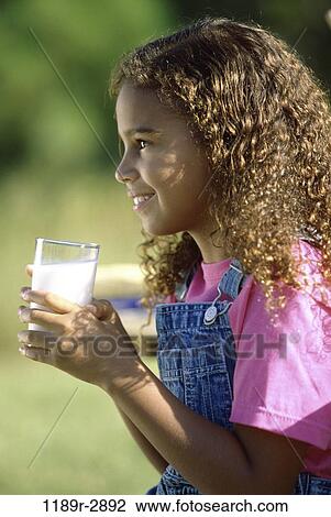 people, profile, milk, drinking, girl, outdoors, child View Large Photo Image Stock Image - people, profile, milk, drinking, girl, outdoors, child. Fotosearch