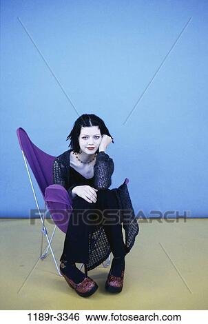people, sitting, Gothic, bored, indoors, teenager View Large Photo Image Stock Photograph - people, sitting, Gothic, bored, indoors, teenager. Fotosearch