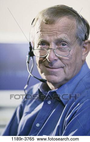 people, telephone, eyeglasses, senior, business, headphone View Large Photo Image Stock Photography - people, telephone, eyeglasses, senior, business, headphone. Fotosearch