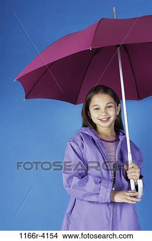 people, umbrella, girl, outdoors, weather, child, brunette View Large Photo Image Picture - people, umbrella, girl, outdoors, weather, child, brunette. Fotosearch