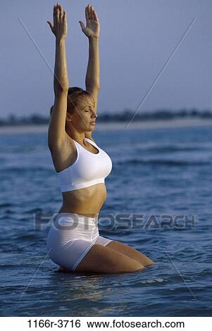 people, water, woman, healthy, beach, health, sports View Large Photo Image Stock Photograph - people, water, woman, healthy, beach, health, sports. Fotosearch