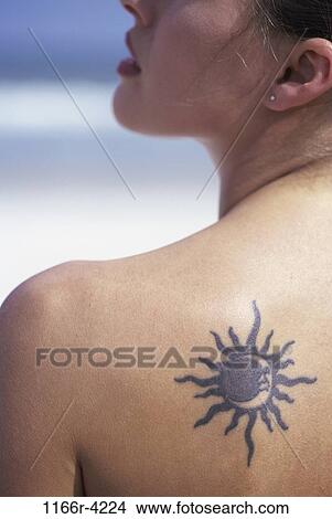 people, woman, beach, back, individuality, shoulder, mischievous View Large Photo Image Picture - people, woman, beach, back, individuality, shoulder, mischievous. Fotosearch