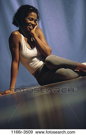 people, woman, healthy, health, sports, exercise, exercising View Large Photo Image Stock Photo - people, woman, healthy, health, sports, exercise, exercising. Fotosearch