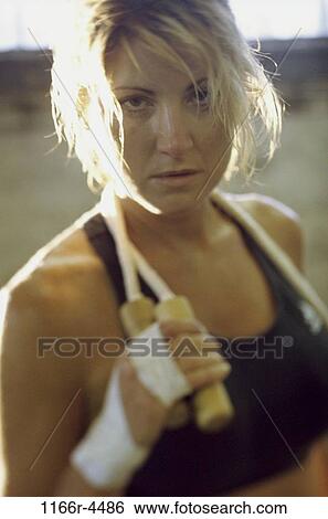 people, woman, healthy, health, sports, exercise, serious View Large Photo Image Stock Photograph - people, woman, healthy, health, sports, exercise, serious. Fotosearch