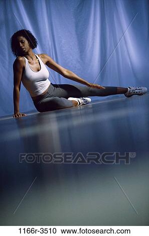 people, woman, healthy, stretching, health, sports, exercise View Large Photo Image Stock Image - people, woman, healthy, stretching, health, sports, exercise. Fotosearch
