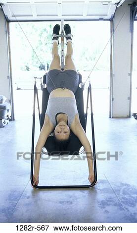 people, woman, healthy, stretching, equipment, health, sports View Large Photo Image Stock Photo - people, woman, healthy, stretching, equipment, health, sports. Fotosearch