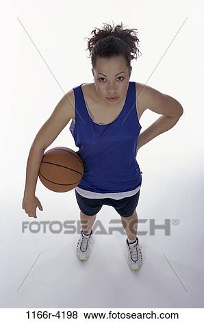 people, woman, Hispanic, ball, Middle-aged, basketball, brunette View Large Photo Image Stock Photo - people, woman, Hispanic, ball, Middle-aged, basketball, brunette. Fotosearch