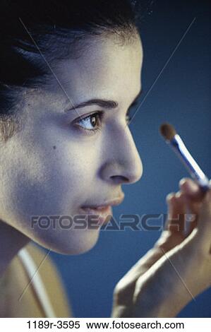 people, woman, Hispanic, makeup, beauty, brunette, indoors View Large Photo Image Stock Photography - people, woman, Hispanic, makeup, beauty, brunette, indoors. Fotosearch