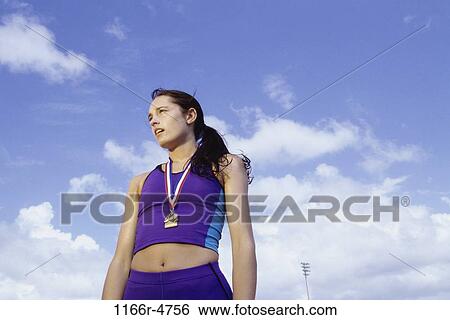 people, woman, outdoors, achievement, brunette, winning, win View Large Photo Image Stock Photograph - people, woman, outdoors, achievement, brunette, winning, win. Fotosearch