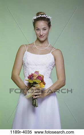 people, woman, pearls, wedding, bouquet, portrait View Large Photo Image Stock Photography - people, woman, pearls, wedding, bouquet, portrait. Fotosearch