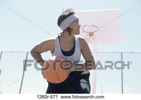 people, woman, playing, ball, outdoors, Middle-aged, basketball View Large Photo Image Stock Image - people, woman, playing, ball, outdoors, Middle-aged, basketball. Fotosearch