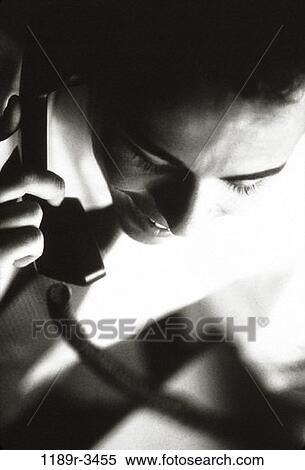 people, woman, telephone, talking, phone, indoors, headshot View Large Photo Image Stock Photography - people, woman, telephone, talking, phone, indoors, headshot. Fotosearch