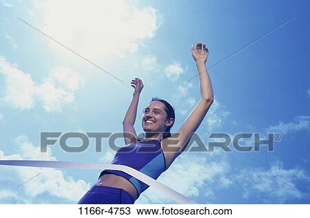 running, woman, track, outdoors, achievement, finish line, runner View Large Photo Image Stock Image - running, woman, track, outdoors, achievement, finish line, runner. Fotosearch