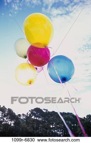 sky, party, celebration, balloons, birthday, bright View Large Photo Image Stock Image - sky, party, celebration, balloons, birthday, bright. Fotosearch