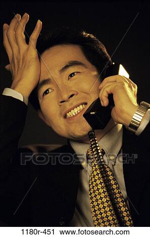 telephone, talking, Asian, phone, business, businessman View Large Photo Image Stock Image - telephone, talking, Asian, phone, business, businessman. Fotosearch