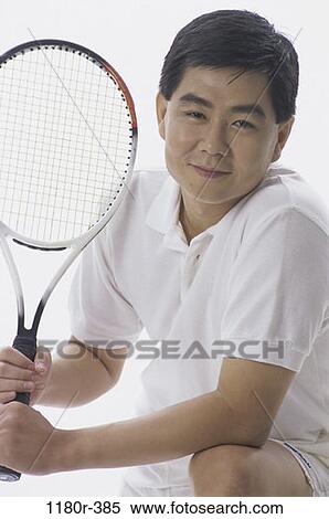 tennis, Tennis sports, Middle-aged, outdoors, Asian View Large Photo Image Stock Photography - tennis, Tennis sports, Middle-aged, outdoors, Asian. Fotosearch