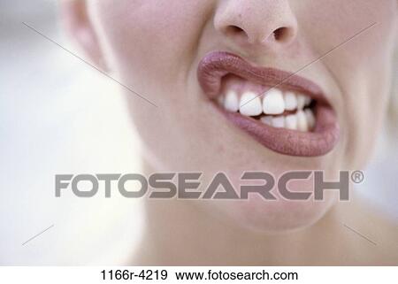 woman, nose, teeth, distorted, mouth, body parts, lips View Large Photo Image Stock Photo - woman, nose, teeth, distorted, mouth, body parts, lips. Fotosearch