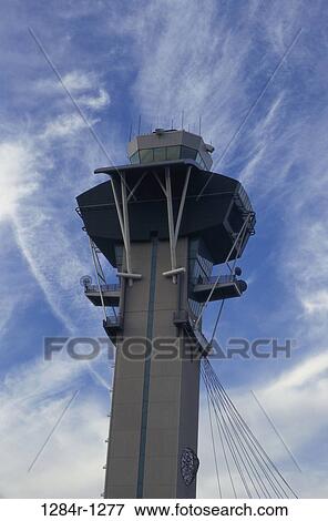 Stock Photo - Air Traffic Control Tower, USA. Fotosearch