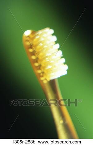 Stock Image - blur, still life, clean, toothbrush, hygiene, housewares, cropped. Fotosearch
