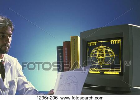computer, scientist, research, health, Middle-aged View Large Photo Image Stock Photograph - computer, scientist, research, health, Middle-aged. Fotosearch
