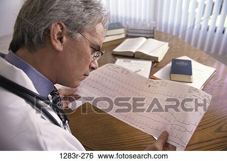 EKG Printout View Large Photo Image Stock Photograph - EKG Printout. Fotosearch