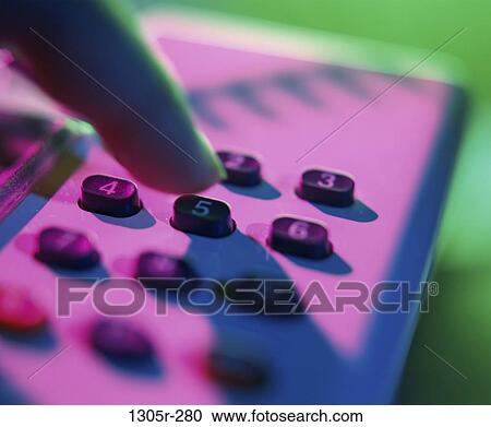 Stock Image - finger, dial, dialing, industry, telephone, phone, square. Fotosearch