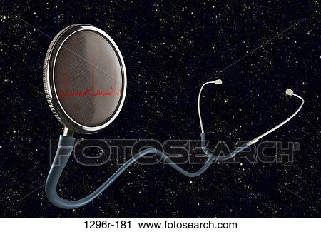 floating, heart, stethoscope, electrocardiogram, health, still life View Large Photo Image Stock Image - floating, heart, stethoscope, electrocardiogram, health, still life. Fotosearch
