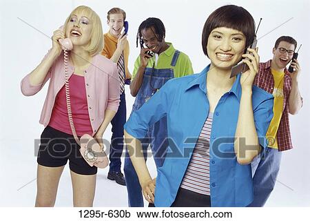 group, multiethnic, people, talking, indoors, talk, phones View Large Photo Image Stock Image - group, multiethnic, people, talking, indoors, talk, phones. Fotosearch