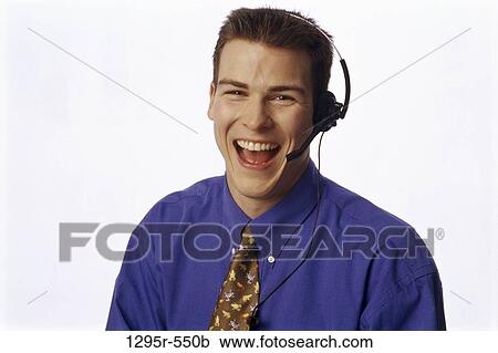 headset, laughing, business, businessman, customer service, laugh View Large Photo Image Stock Image - headset, laughing, business, businessman, customer service, laugh. Fotosearch