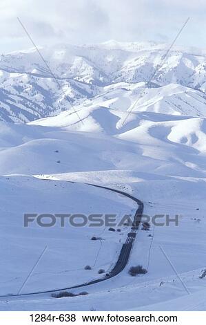Highway 20, Idaho, USA View Large Photo Image Stock Photo - Highway 20, Idaho, USA. Fotosearch