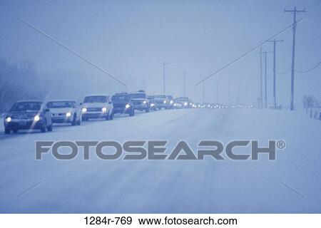 Stock Photo - Highway 75, Idaho, USA. Fotosearch