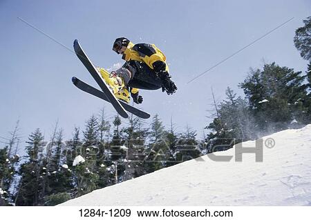 jump, jumping, skiing, sports, winter sports, Idaho View Large Photo Image Stock Photo - jump, jumping, skiing, sports, winter sports, Idaho. Fotosearch
