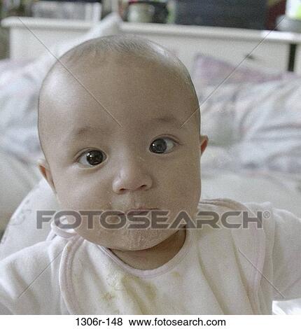 people, baby, infant, indoors, headshot, Baby headshots View Large Photo Image Stock Photo - people, baby, infant, indoors, headshot, Baby headshots. Fotosearch