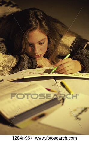 people, book, coloring, brunette, bored View Large Photo Image Stock Photo - people, book, coloring, brunette, bored. Fotosearch