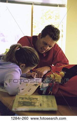 people, homework, studying, family, father, daughter, helping View Large Photo Image Stock Image - people, homework, studying, family, father, daughter, helping. Fotosearch