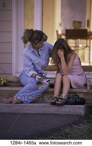people, mother, outdoors, family, comforting, daughter, comfort View Large Photo Image Stock Image - people, mother, outdoors, family, comforting, daughter, comfort. Fotosearch