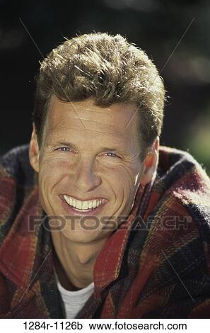 people, outdoors, Middle-aged, plaid, brunette View Large Photo Image Stock Image - people, outdoors, Middle-aged, plaid, brunette. Fotosearch
