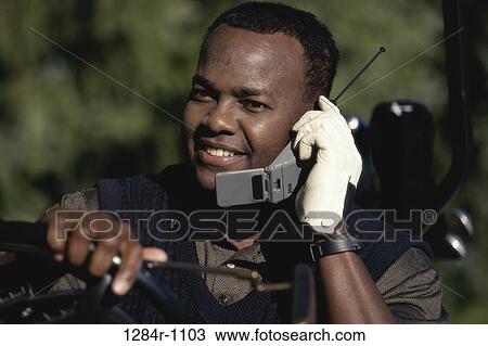 Stock Image - people, telephone, golf, talking, phone. Fotosearch