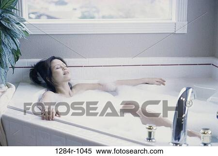 people, woman, Asian, bubbles, relaxing, soaking View Large Photo Image Stock Photography - people, woman, Asian, bubbles, relaxing, soaking. Fotosearch
