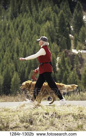 people, woman, hat, walking, dog, senior, pet View Large Photo Image Stock Image - people, woman, hat, walking, dog, senior, pet. Fotosearch