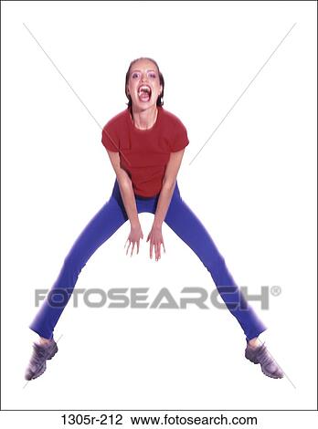 people, woman, jump, jumping, laughing, energetic, yelling View Large Photo Image Stock Image - people, woman, jump, jumping, laughing, energetic, yelling. Fotosearch