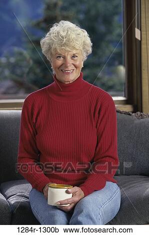 people, woman, senior, mug, coffee cup, drinking View Large Photo Image Stock Image - people, woman, senior, mug, coffee cup, drinking. Fotosearch