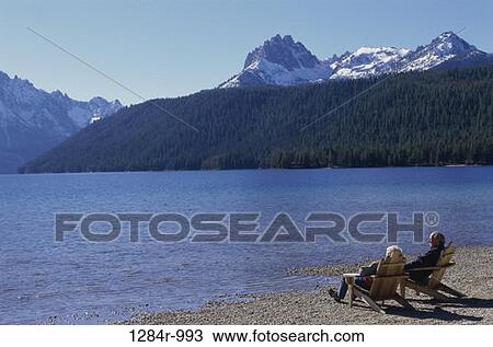 Stock Image - Redfish Lake, Idaho, USA. Fotosearch