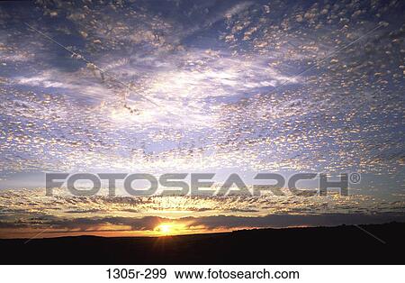 sky, clouds, sun, dusk, sunset, land View Large Photo Image Stock Photo - sky, clouds, sun, dusk, sunset, land. Fotosearch