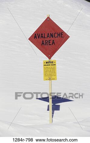 snow, winter, outdoors, sign, caution, warning View Large Photo Image Stock Photo - snow, winter, outdoors, sign, caution, warning. Fotosearch